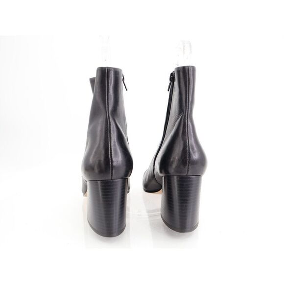 Bernardo Nola Womens Bootie Sz 10 M Block Heel Black Antique Calf Leather Boots - Picture 3 of 13